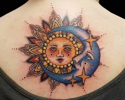 Traditional Sun Tattoo by Justin Wayne  Tattoos